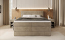 Box spring bed Mareno with storage in velvet