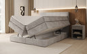 Box spring bed Mareno with storage in velvet