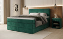 Box spring bed Mareno with storage in velvet