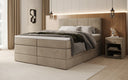 Box spring bed Mareno with storage in velvet
