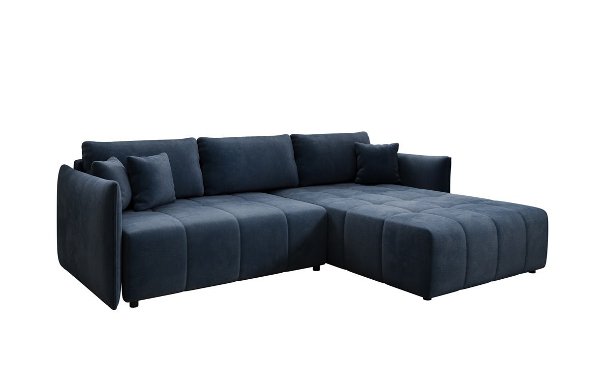 Designer Sofa Velaro L mat Schloof- an Zouschloffunktioun a Samt