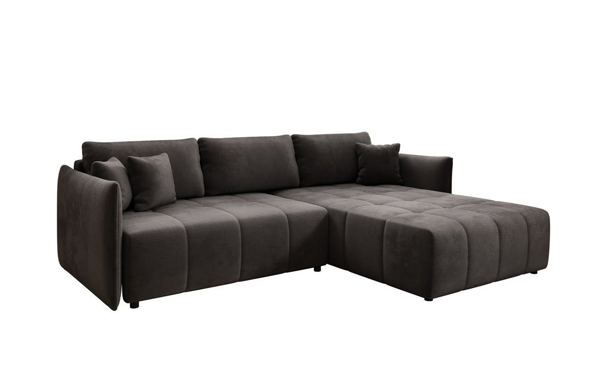 Designer Sofa Velaro L mat Schloof- an Zouschloffunktioun a Samt