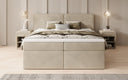 Box spring bed Ophelia with drawers in velvet