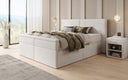 Box spring bed Ophelia with drawers in velvet