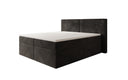 Box spring bed Ophelia with drawers in velvet