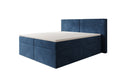Box spring bed Ophelia with drawers in velvet