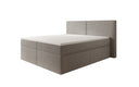 Box spring bed Ophelia with drawers in teddy bouclé