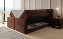 Lit boxspring Ophelia II avec rangement relevable en velours
