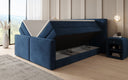 Lit boxspring Ophelia II avec rangement relevable en velours