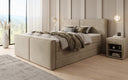 Lit boxspring Ophelia II avec rangement relevable en velours