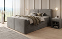 Lit boxspring Ophelia II avec rangement relevable en velours