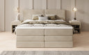 Lit boxspring Ophelia avec rangement relevable en velours