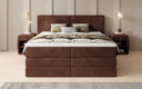 Lit boxspring Ophelia avec rangement relevable en velours