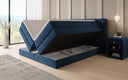 Lit boxspring Ophelia avec rangement relevable en velours