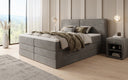Lit boxspring Ophelia avec rangement relevable en velours