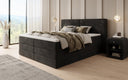 Lit boxspring Ophelia avec rangement relevable en velours