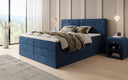 Lit boxspring Ophelia avec rangement relevable en velours