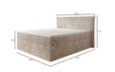 Boxspringbett Liana mat héichklappbarem Stauraum an Cord