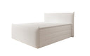 Boxspringbett Liana II mit hochklappbarem Stauraum in Teddy Bouclé