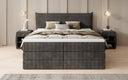 Boxspringbett Liana mat héichklappbarem Stauraum an Cord