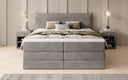 Box spring bed Liana with lift-up storage in velvet