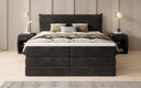 Box spring bed Liana with lift-up storage in velvet