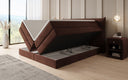 Box spring bed Liana with lift-up storage in velvet