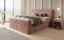 Boxspringbett Liana mat héichklappbarem Stauraum an Cord