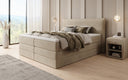 Box spring bed Liana with lift-up storage in velvet