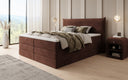 Box spring bed Liana with lift-up storage in velvet