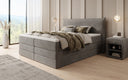 Box spring bed Liana with lift-up storage in velvet