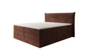 Box spring bed Liana with lift-up storage in velvet