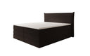Box spring bed Liana with lift-up storage in teddy bouclé