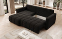 Designer-Ecksofa Beatrice mat Schlof- a Klappfunktioun a Bouclé