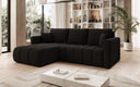 Designer-Ecksofa Beatrice mat Schlof- a Klappfunktioun a Bouclé