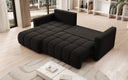 Designer-Ecksofa Beatrice mat Schlof- a Klappfunktioun a Bouclé