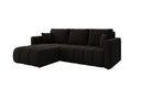 Designer-Ecksofa Beatrice mat Schlof- a Klappfunktioun a Bouclé
