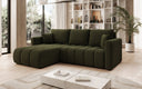 Designer-Ecksofa Beatrice mat Schlof- a Klappfunktioun a Bouclé