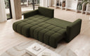 Designer-Ecksofa Beatrice mat Schlof- a Klappfunktioun a Bouclé