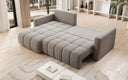 Designer-Ecksofa Beatrice mat Schlof- a Klappfunktioun a Bouclé
