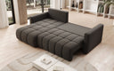 Designer-Ecksofa Beatrice mat Schlof- a Klappfunktioun a Bouclé
