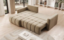 Designer Ecksofa Beatrice mit Schlaf- und Klappfunktion in Samt