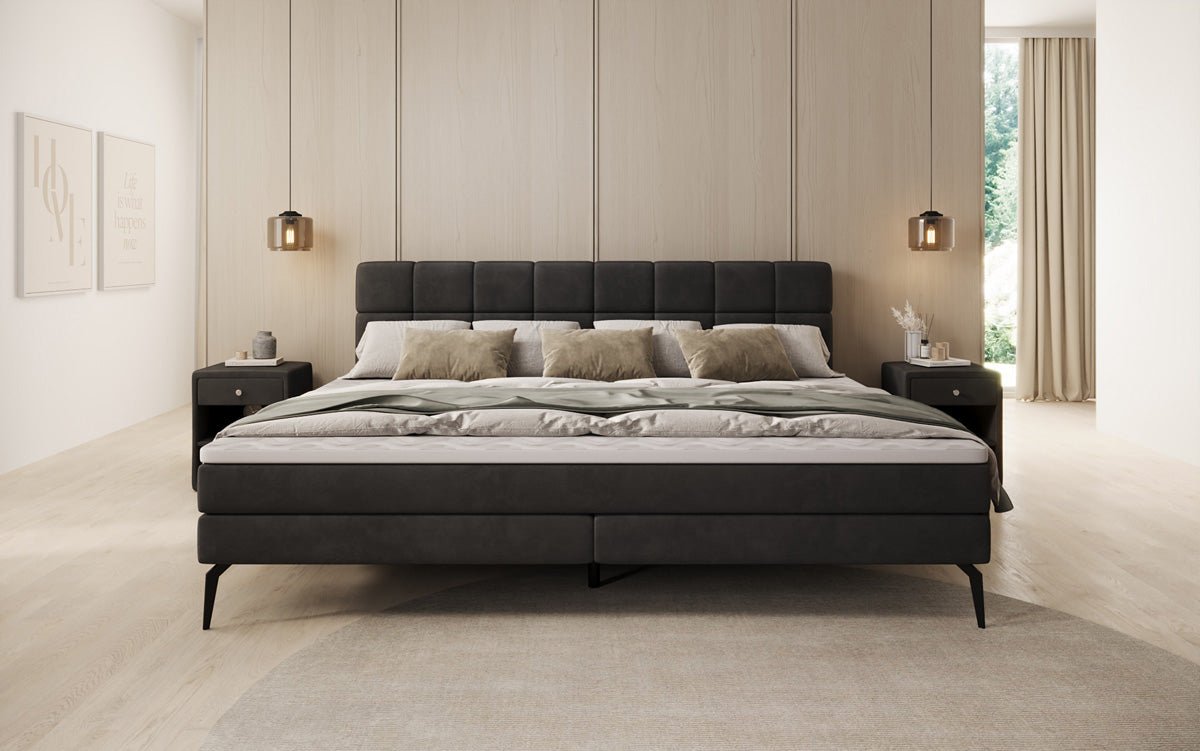 Famillje Boxspringbett Savona – 220/240x200 a Samt