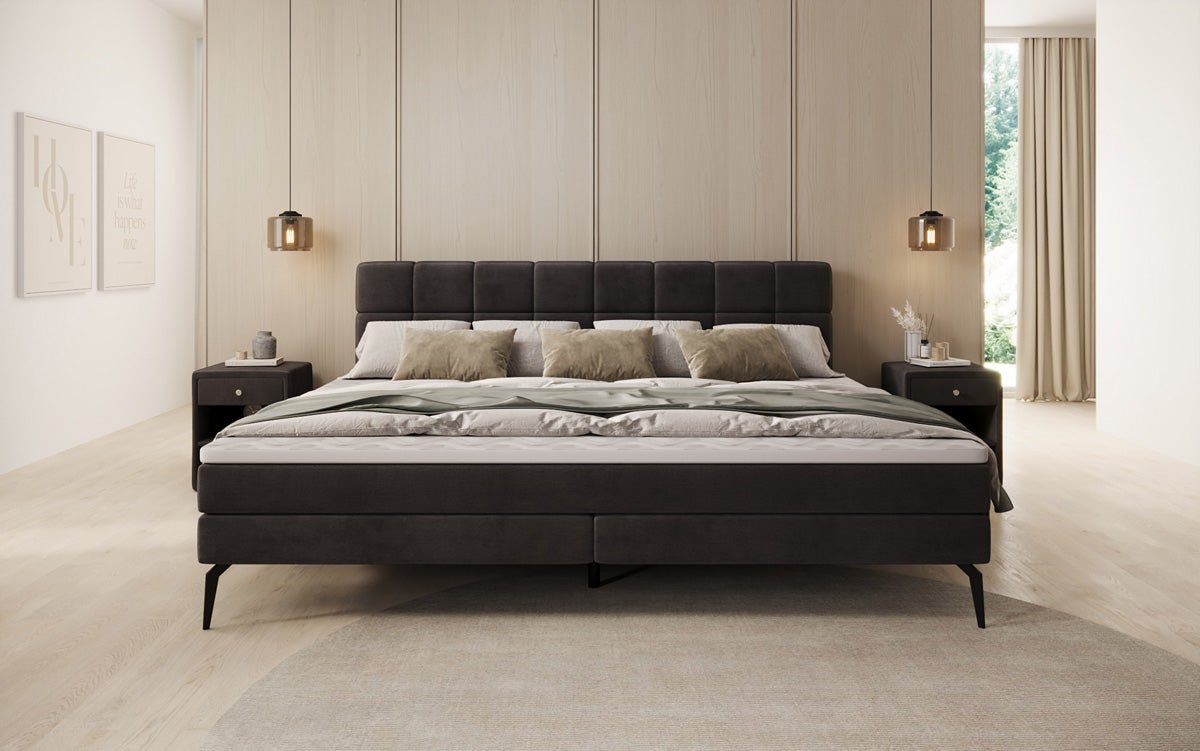 Famillje Boxspringbett Savona – 220/240x200 a Samt