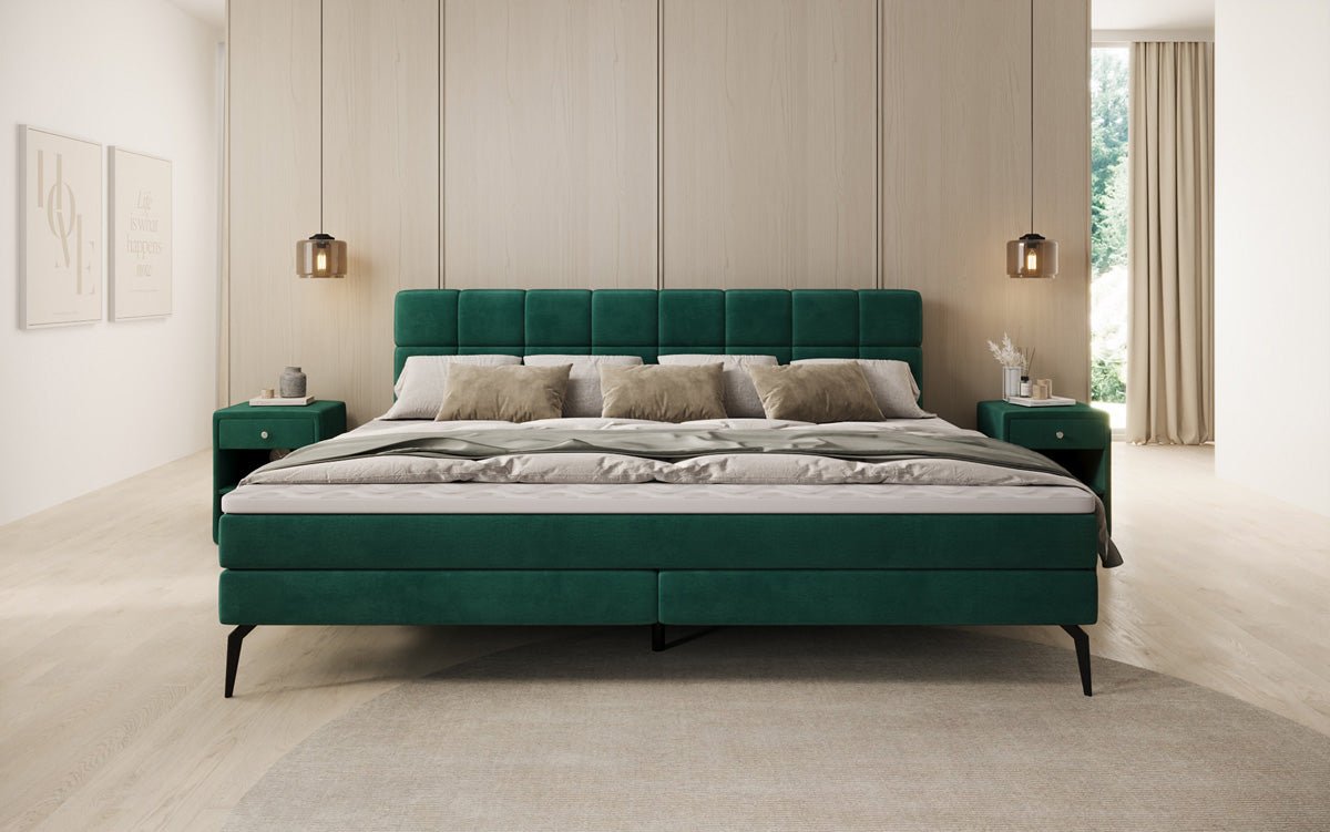 Famillje Boxspringbett Savona – 220/240x200 a Samt