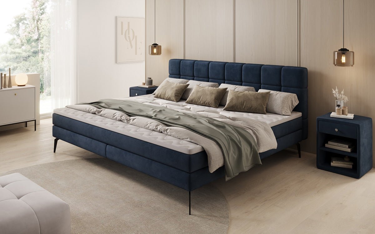 Famillje Boxspringbett Savona – 220/240x200 a Samt