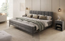 Familien Boxspringbett Savona – 220/240x200 in Samt