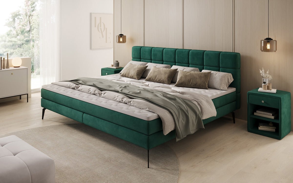 Famillje Boxspringbett Savona – 220/240x200 a Samt