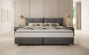 Familien Boxspringbett Aurelio in 220/240x200 in Cord