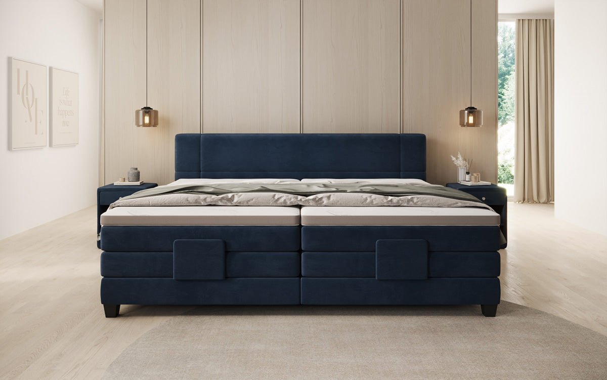 Famillje Boxspringbett Noela 220/240x200 elektresch justéierbar a Samt